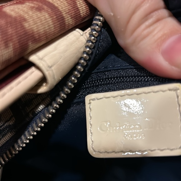 Christian Dior Trotter Oblique Crossbody Bag Authentic Navy Blue 2 - Picture 7 of 8